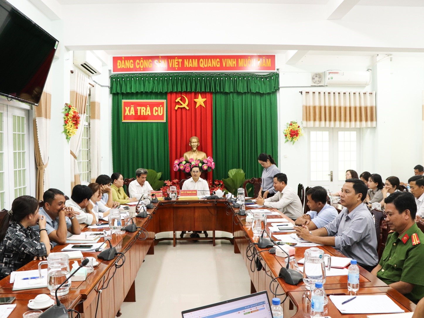 Xã Trà Cú sơ kết tình hình thực hiện Nghị quyết tháng 02, tổ chức Tết Bính Ngọ 2026