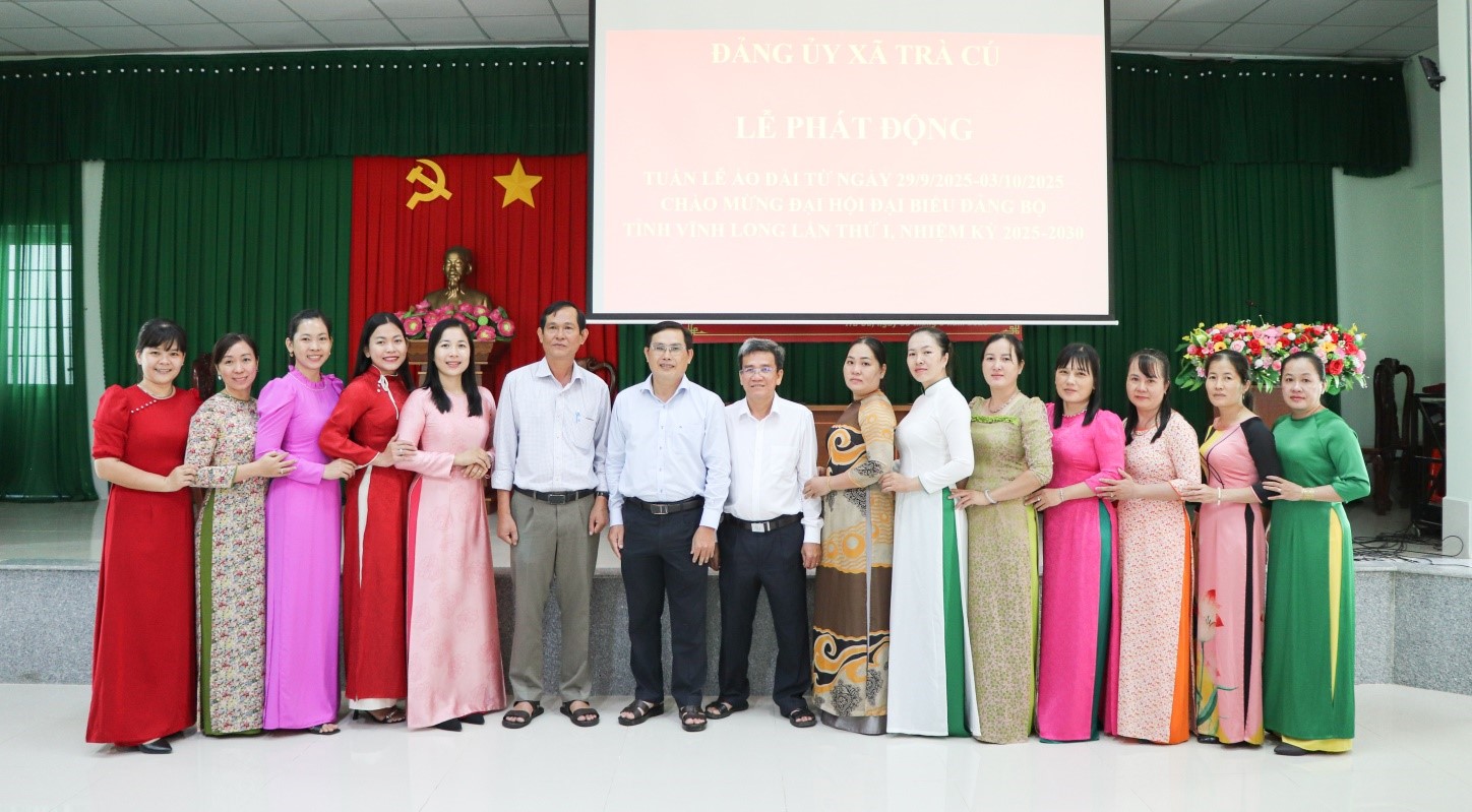 Xã Trà Cú phát động phong trào thi đua chào mừng Đại hội đại biểu Đảng bộ tỉnh Vĩnh Long lần thứ I, nhiệm kỳ 2025-2030