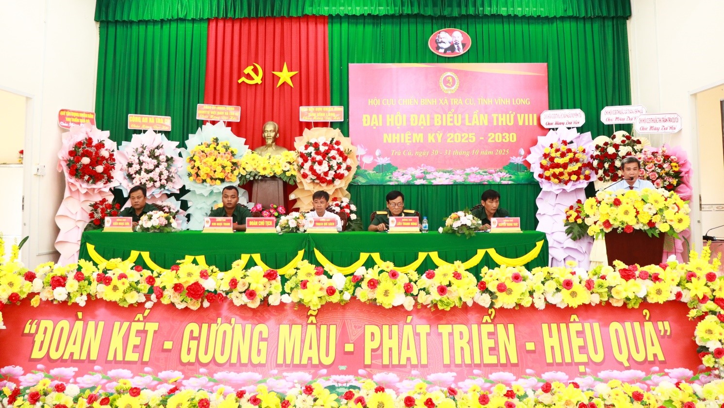 Đại hội đại biểu Hội Cựu Chiến binh xã Trà Cú lần thứ VIII, nhiệm kỳ 2025-2030