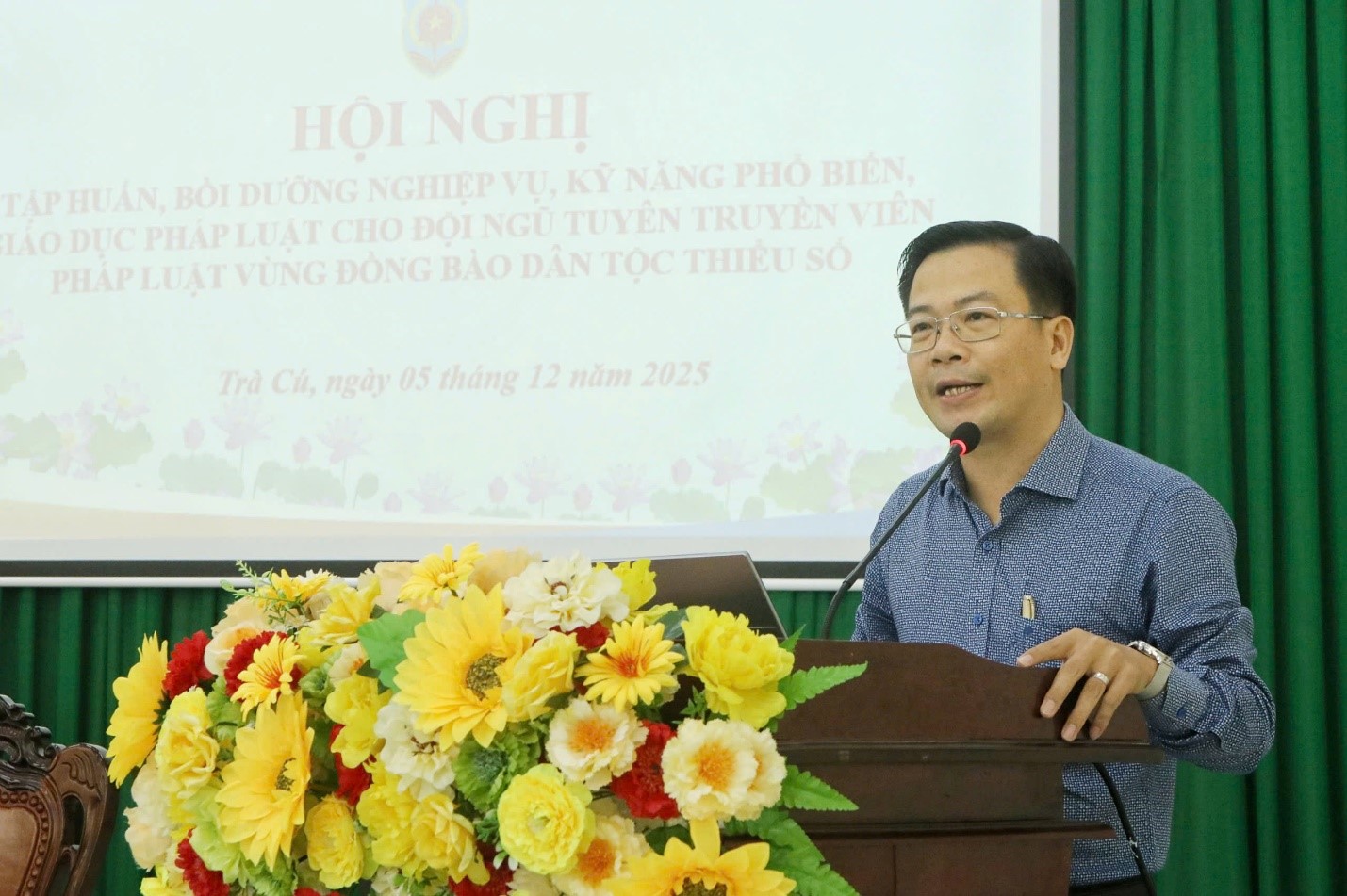 Sở Tư pháp tập huấn kỹ năng PBGDPL cho tuyên truyền viên pháp luật vùng đồng bào dân tộc thiểu số tại xã Trà Cú