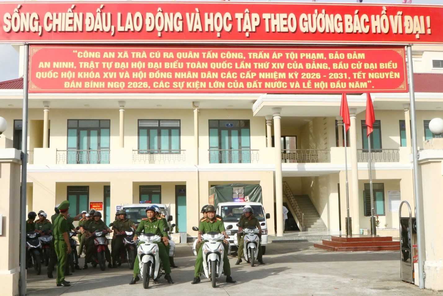 Trà Cú: Ra quân đợt cao điểm tấn công, trấn áp tội phạm, bảo đảm an ninh trật tự Tết Nguyên đán Bính Ngọ năm 2026