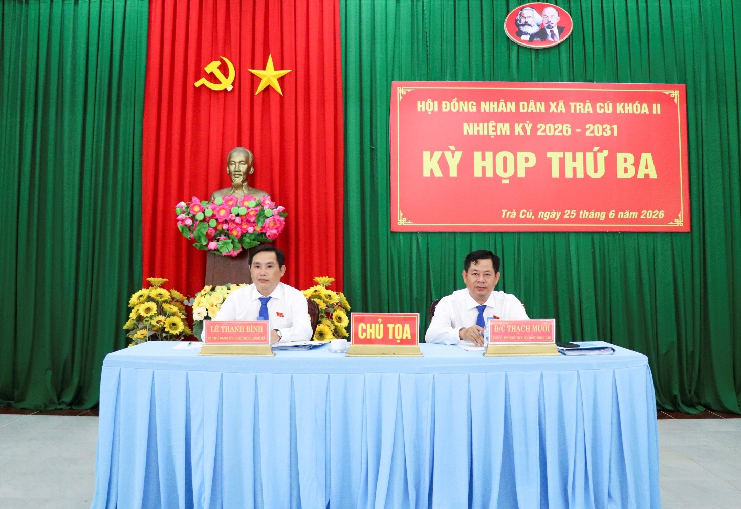 Hội đồng Nhân dân xã Trà Cú tổ chức kỳ họp lần thứ ba, nhiệm kỳ 2026 - 2031